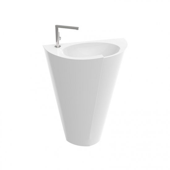 Раковина для ванної Marmorin Zora S підлоги литий камінь білий P_S_531_02_0600