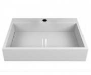 Раковина Miraggio Mares 600 см литий мармур білий глянцевий 0000213