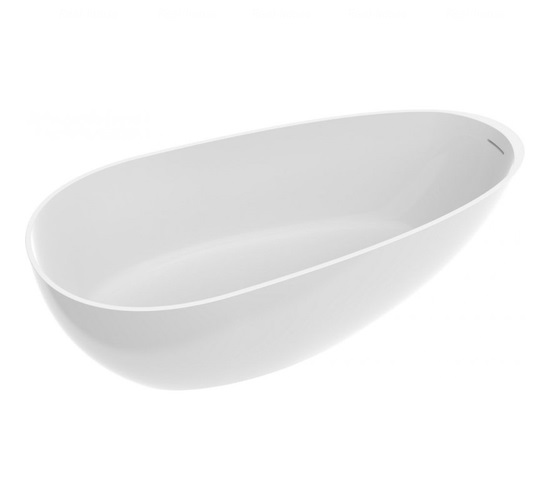 Ванна из искусственного камня Marmorin Aron 345 л белый P_W_605_01_1850