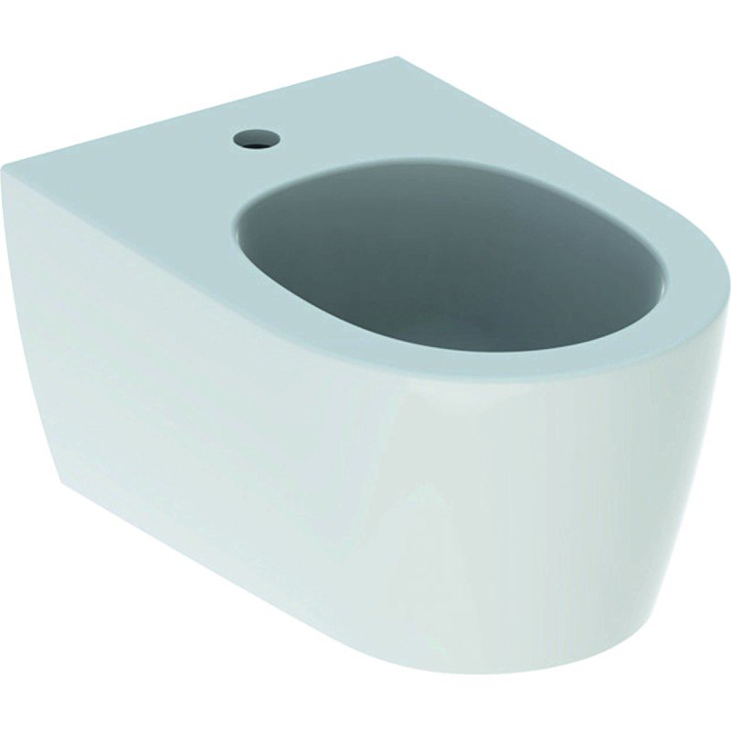 Биде подвесное Geberit ONE закрытой формы санфарфор белый KeraTect 500.690.01.1