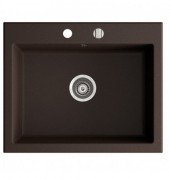Мийка для кухні Marmorin Debra 1k без крила врізна штучний камінь коричневий 436 103 004