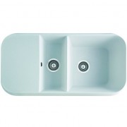 Мойка для кухни Marmorin Opal 1,5k 1o с крылом врезная искусственный камень белый 440 513 001