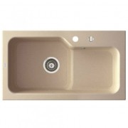 Мойка для кухни Marmorin Ako 1,5k с крылом врезная искусственный камень песочный 711 113 007