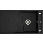 Мойка для кухни Marmorin Batea 1k с крылом врезная искусственный камень черный 716 113 002