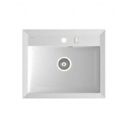 Мойка для кухни Marmorin Ivo без крыла врезная искусственный камень белый 718 103 006