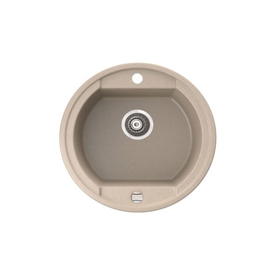 Мийка для кухні Marmorin Otago 1k без крила врізна штучний камінь пісочний 505 803 007