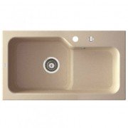 Мийка для кухні Marmorin Ako 1,5k з крилом врізна штучний камінь пісочний 711 113 007