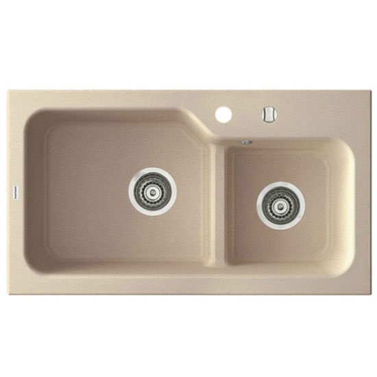 Мойка для кухни Marmorin Ako 2k без крыла врезная искусственный камень песочный 711 503 007