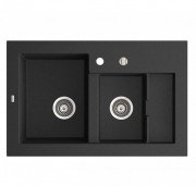 Мойка для кухни Marmorin Combo 1,5k без крыла врезная искусственный камень черный 713 503 002