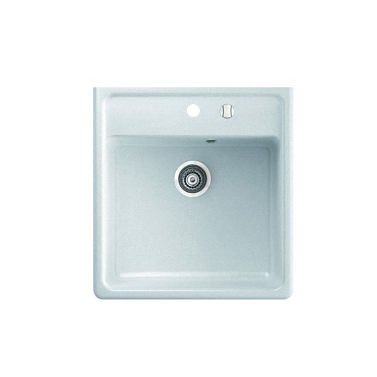 Мойка для кухни Marmorin Ewit 1k без крыла накладная искусственный камень белый 515 103 006