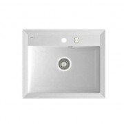 Мойка для кухни Marmorin Ivo без крыла врезная искусственный камень белый 718 103 006