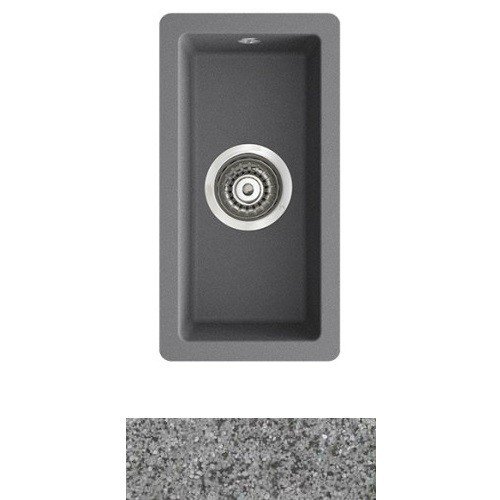 Мийка для кухні Marmorin Lando 0,5k без крила врізна штучний камінь сірий 709 100 003