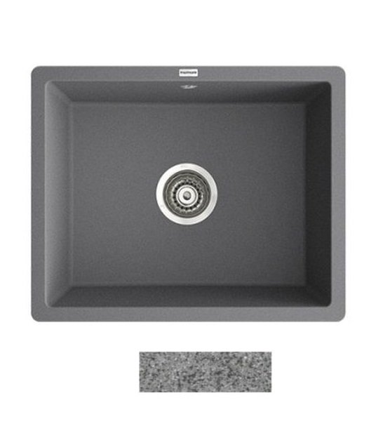 Мийка для кухні Marmorin Lando 1k без крила врізна штучний камінь сірий 709 103 003