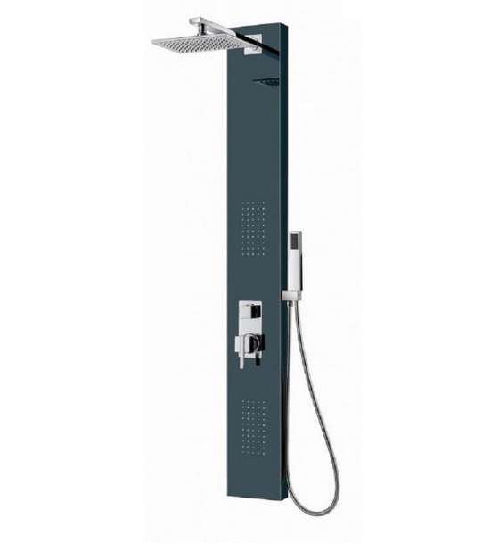 Гидромассажная панель для душа Dusel нержавеющая сталь черный DU2013B-00