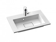 Раковина для ванної Marmorin Lira 600 врізна литий камінь білий 640 060 020 xx x