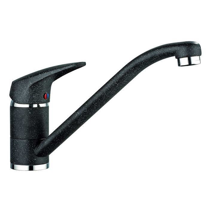 Змішувач для кухні Marmorin класичний одноважільний чорний 2113