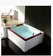 Ванна аэро- и гидромассажная акриловая Golston 190х158 левая белый G-U2606L