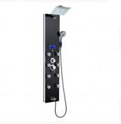 Гидромассажная панель для душа Dusel  хром/черный DU787392B