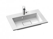 Раковина для ванної Marmorin Lira 600 врізна литий камінь білий 640 060 020 xx x