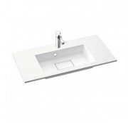 Раковина для ванної Marmorin Lira 800 врізна литий камінь колір білий 640 080 020 xx x