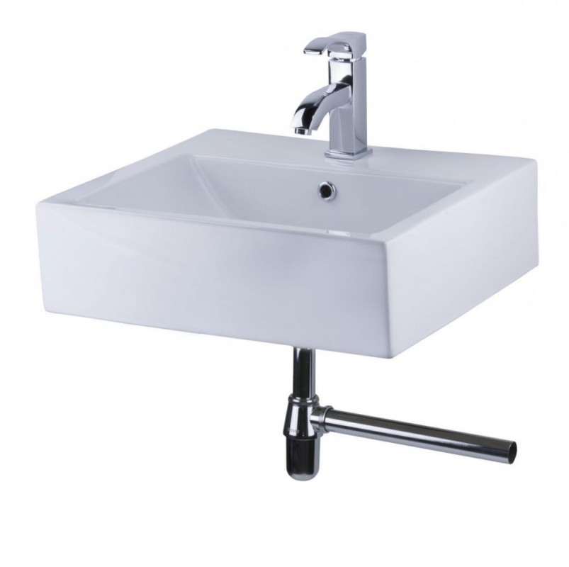 Раковина для ванної Devit Quadra підвісна 53х45.5 см санфаянс білий 1510132