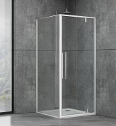 Душевая кабина квадратная Dusel Deluxe Series DL198+DL196 100 Chrome 1000x1000x1900 мм профиль хром/стекло прозрачное