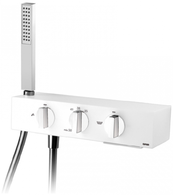 Смеситель для ванной GRB Kala термостатический с каскадным изливом хром 60220600