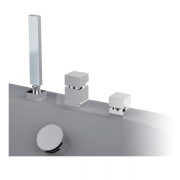 Смеситель для ванной GRB Kala однорычажный с душевой лейкой без излива хром 60231600