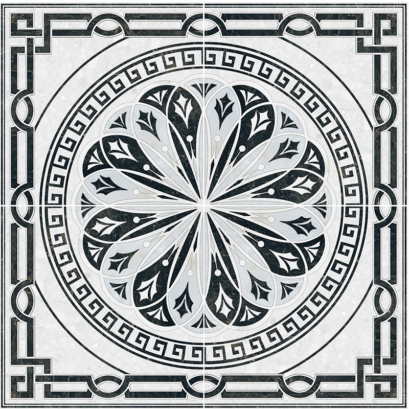 Декор-панно InterCerama Techno 86х86 см сірий 071 192002