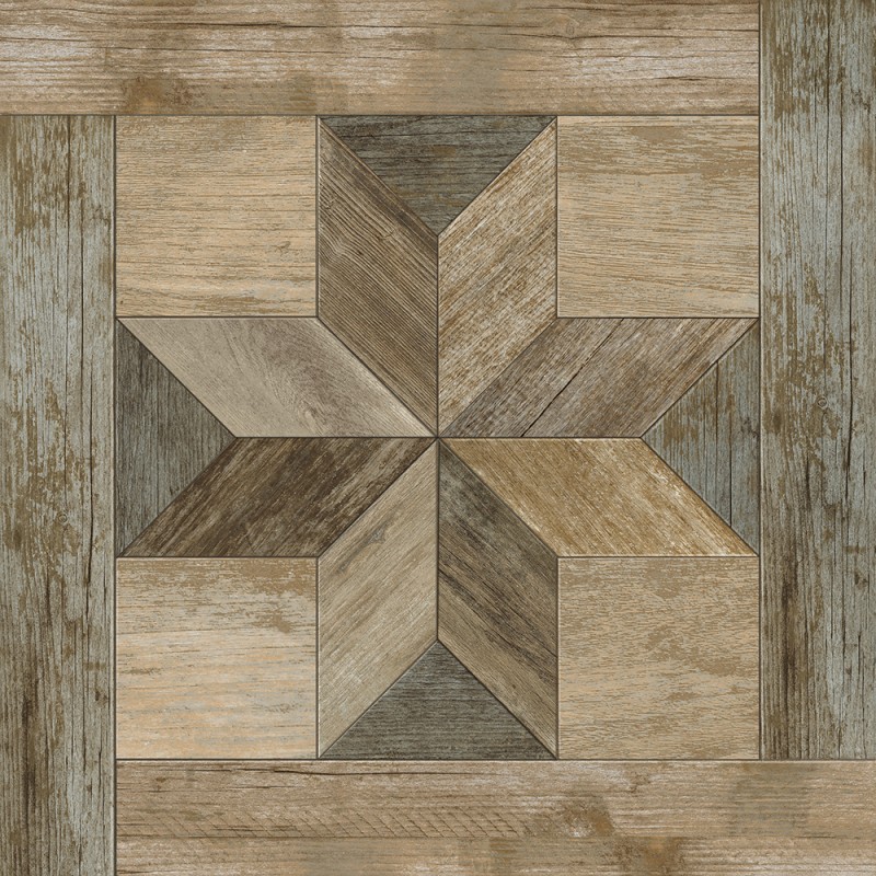 Плитка InterCerama Listo 43х43 см темно-коричневий 032 244902