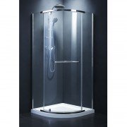 Душевая кабина четверть круга Devit Comfort 900x900 мм профиль хром/стекло серое FEN1123G