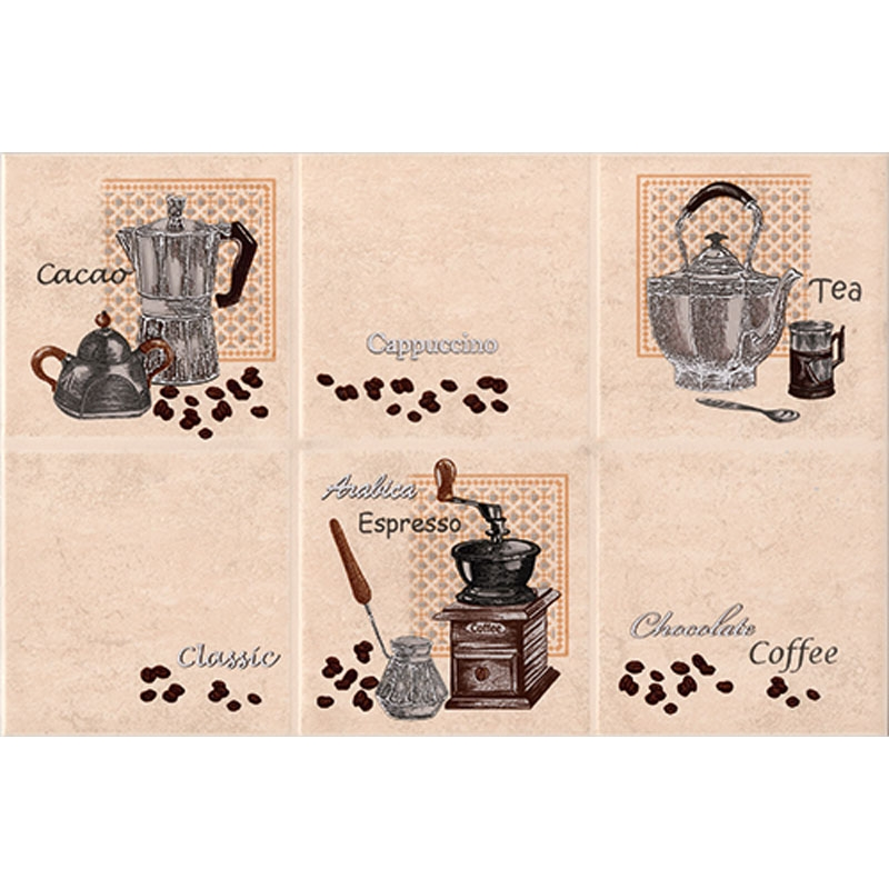 Декор InterCerama Lucia 35х23 см світло-бежевий 021 452001