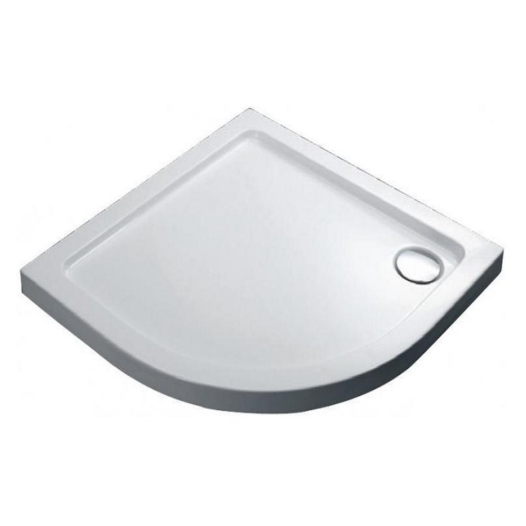 Душевой поддон четверть круга Devit Comfort 100х100 см акрил белый с сифоном FTR1223