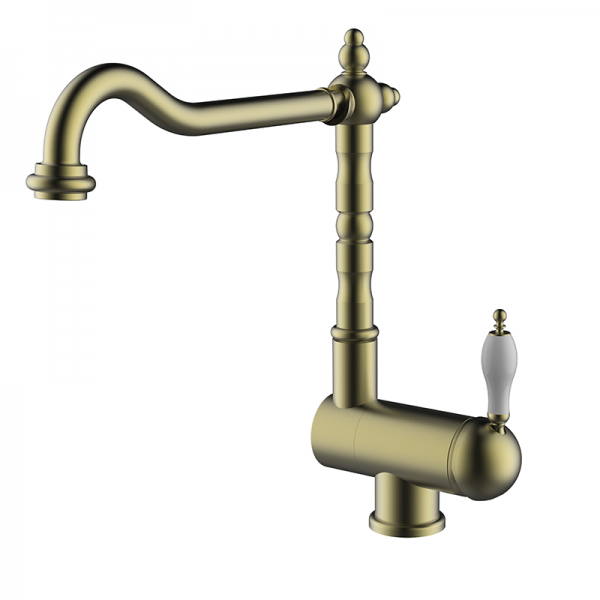 Змішувач для кухні GRB Cocinas Retro одноважельний зістарена латунь 535199