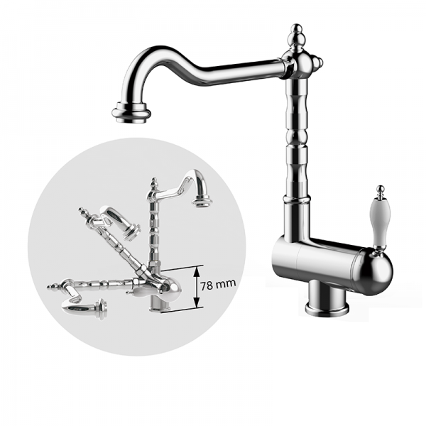 Смеситель для кухни GRB Cocinas Retro однорычажный хром 535190