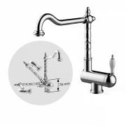 Змішувач для кухні GRB Cocinas Retro одноважельний хром 535190