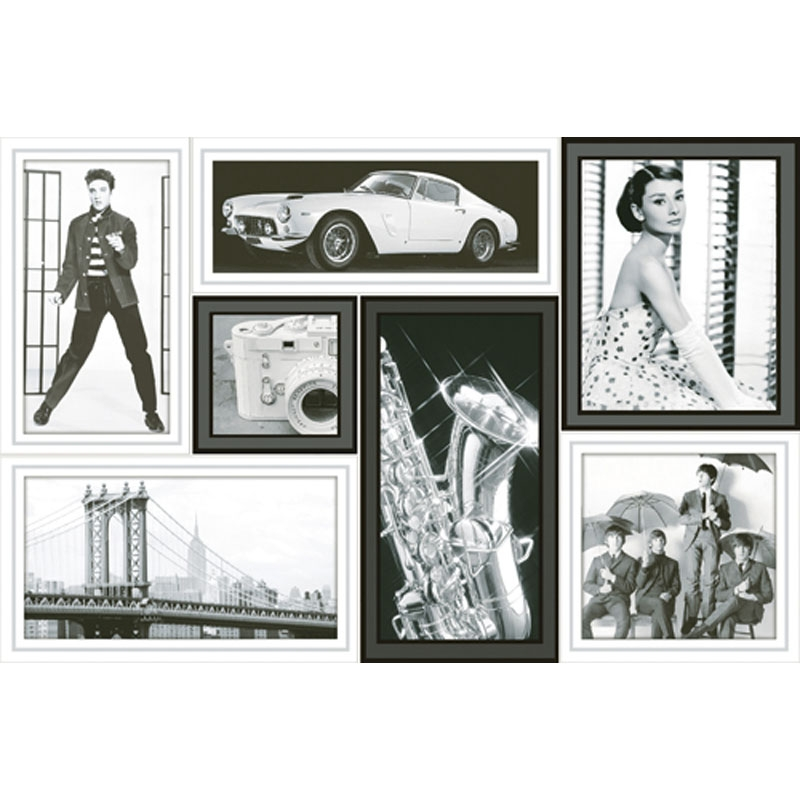 Декор InterCerama Grani 35х23 см серый 071-1 456806