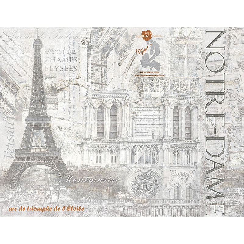 Декор-панно InterCerama Cementic 60х46 см серый 071 458903