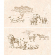 Декор-панно InterCerama Safari 40х46 см коричневый 031 456606