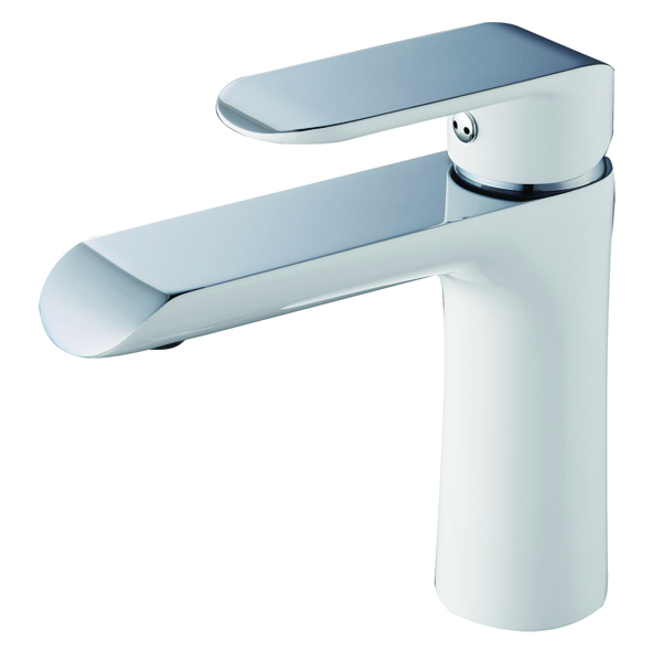 Змішувач для раковини Devit Iven одноважільний латунь білий/хром 43111141W