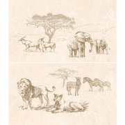 Декор-панно InterCerama Safari 40х46 см коричневий 031 456606
