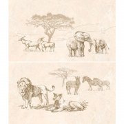 Декор-панно InterCerama Safari 40х46 см коричневый 031 456606