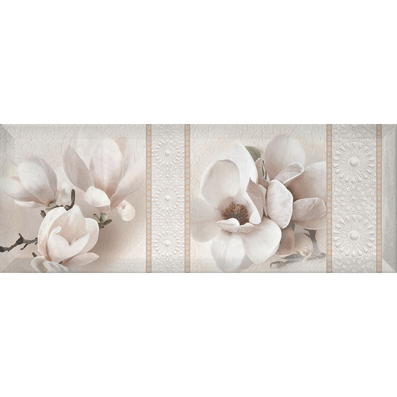 Декор InterCerama Bingo 40х15 см белый 061-3 095807