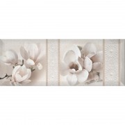 Декор InterCerama Bingo 40х15 см белый 061-3 095807