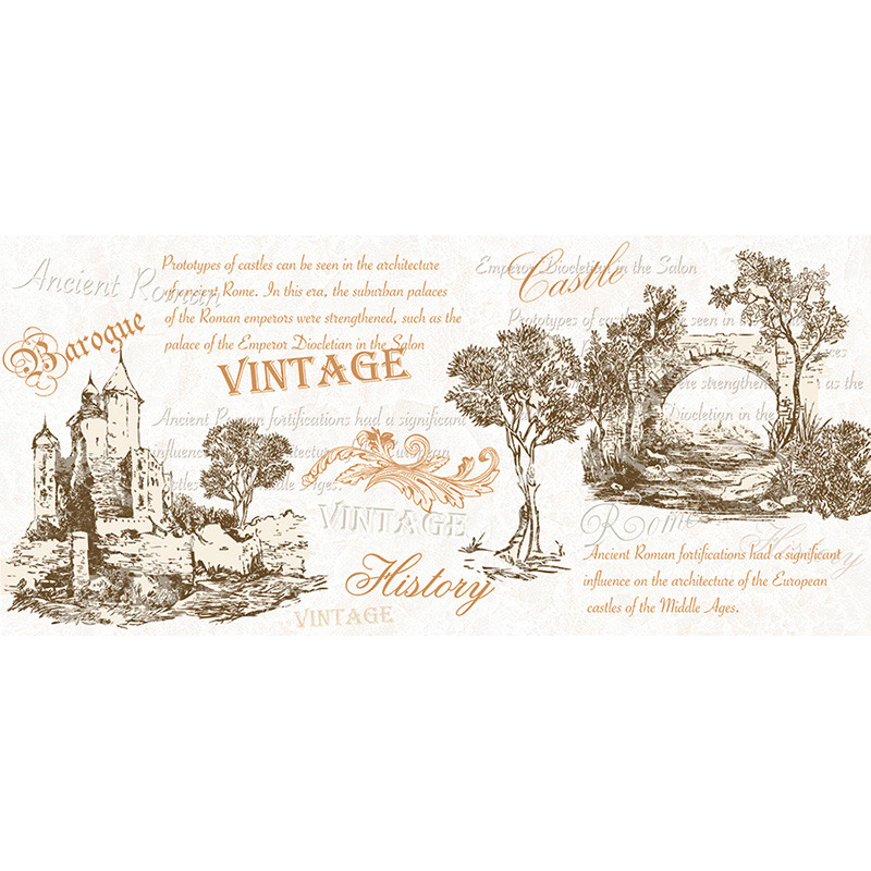 Декор InterCerama Continental 50х23 см бежевий 021 147104