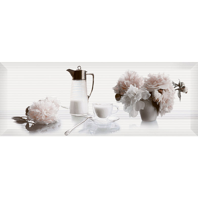 Декор InterCerama Pergamo 40х15 см белый 061-3 095910