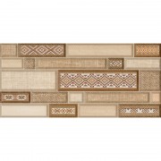 Декор настінний InterCerama Textile 50х23 см коричневий 031 216502