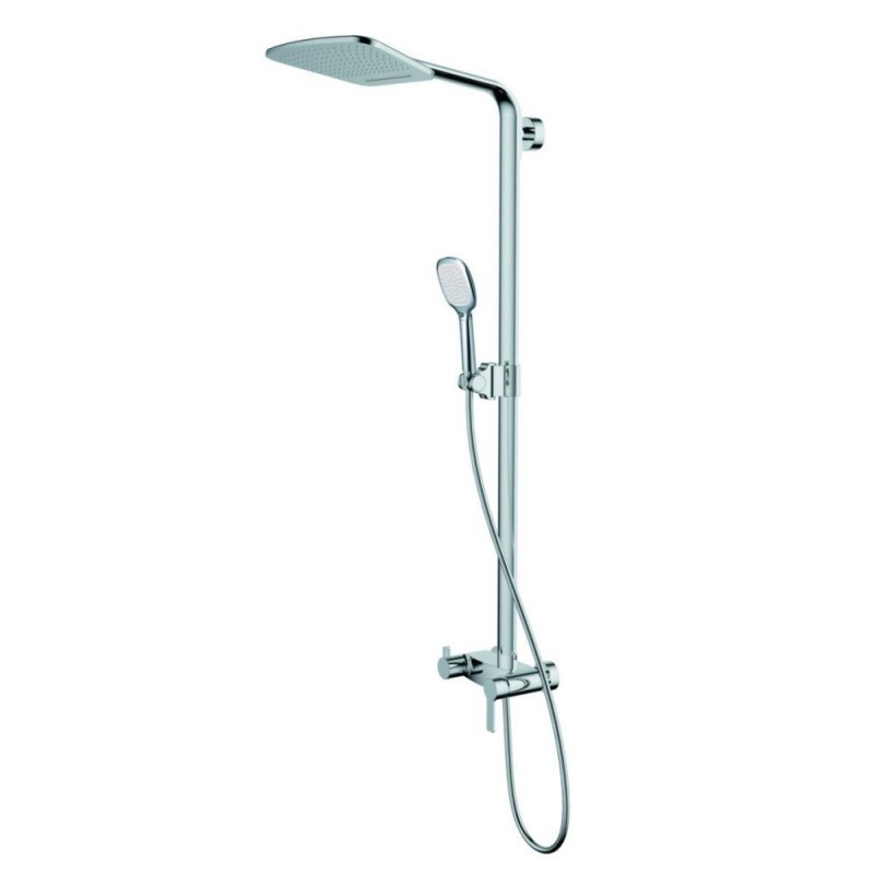 Душевая стойка для душа Devit Hotel Line с однорычажным смесителем латунь/пластик хром 3365SP