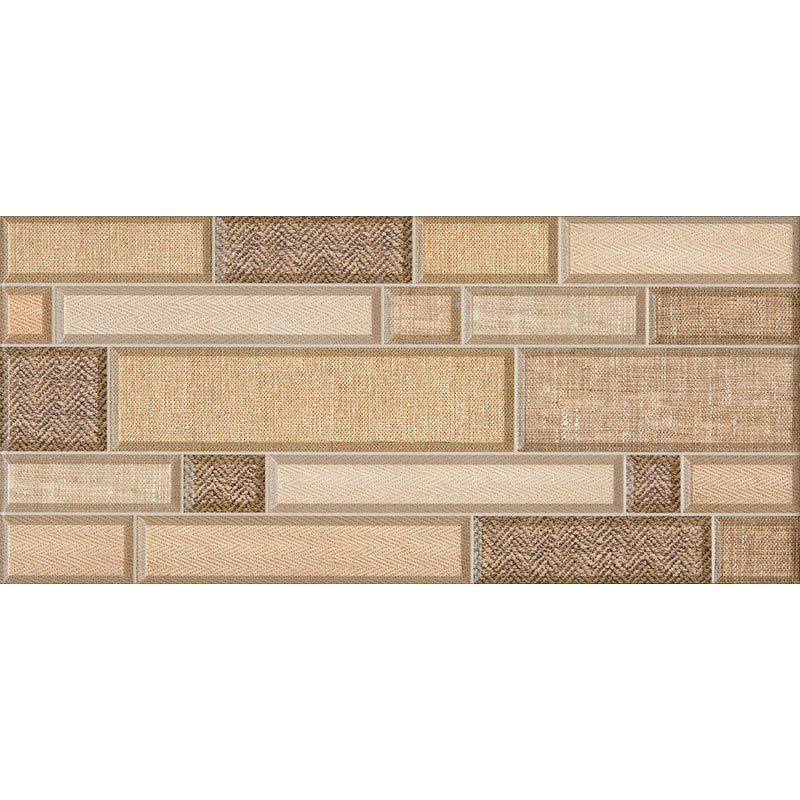 Плитка настенная InterCerama Textile 50х23 см светло-коричневый 031 216501