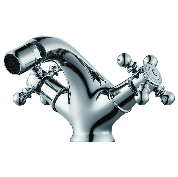 Смеситель для биде Devit Retro двухвентильный латунь хром с донным клапаном 43616127